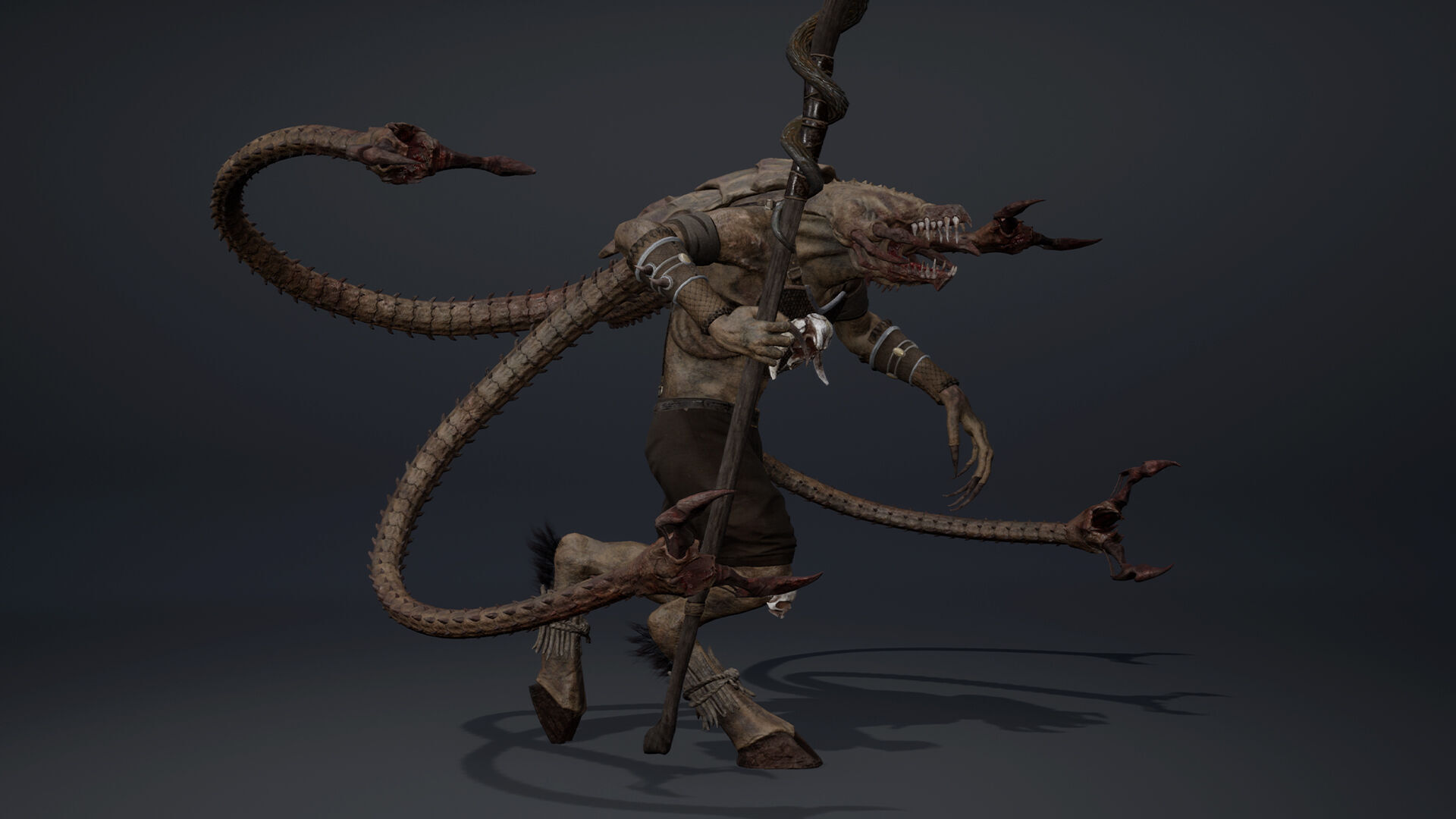 Venom Mage Tentacle Low-poly 3D model_19