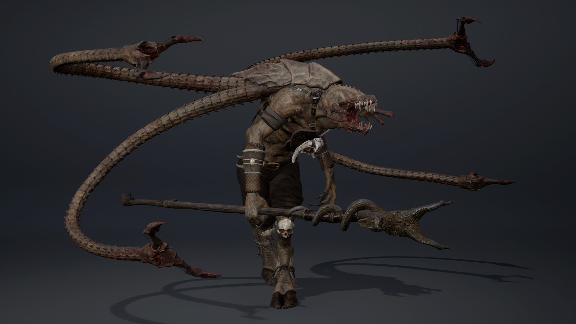 Venom Mage Tentacle Low-poly 3D model_17