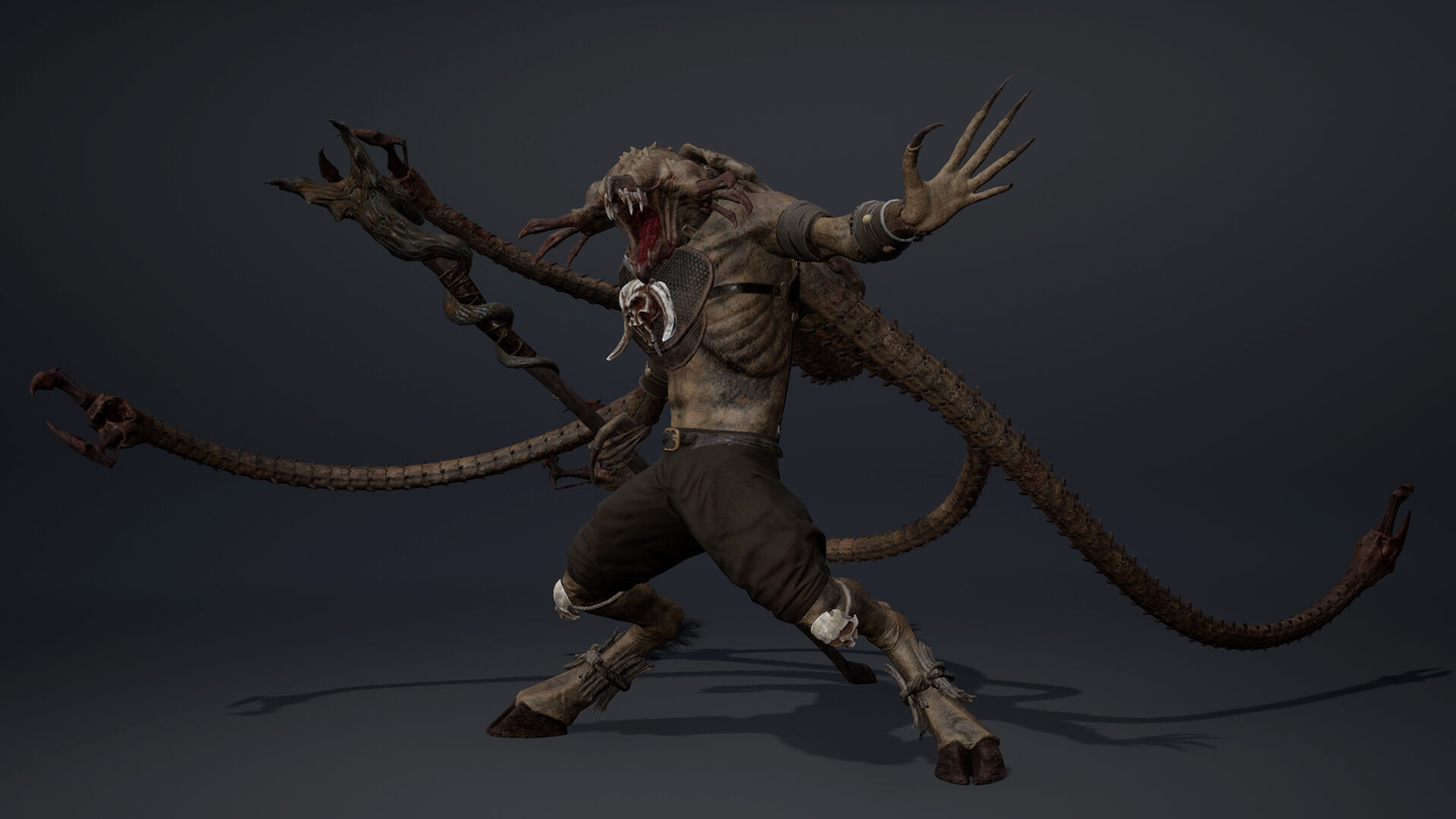 Venom Mage Tentacle Low-poly 3D model_5