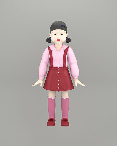 Squid Game Doll 3D print model