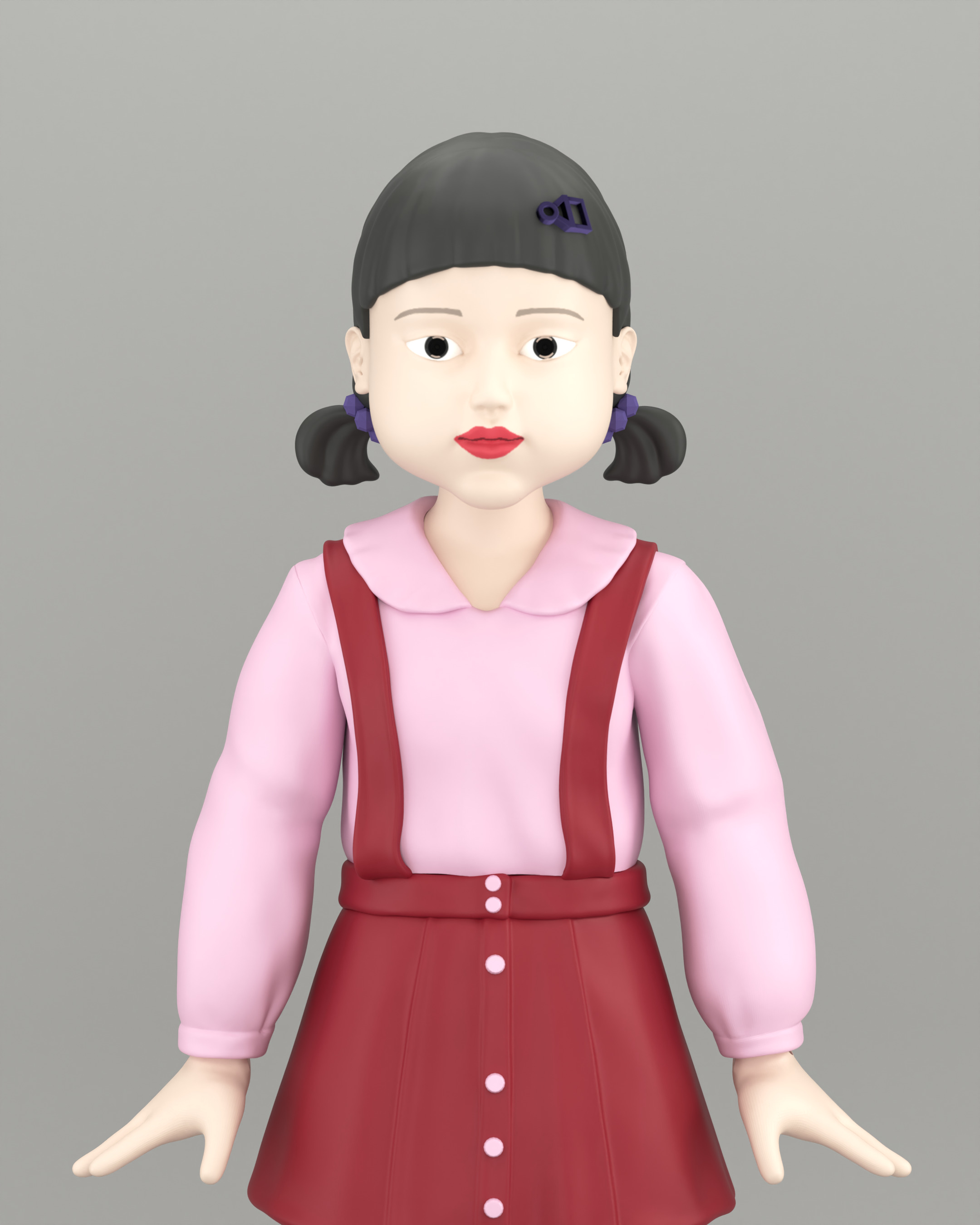 Squid Game Doll 3D print model_3