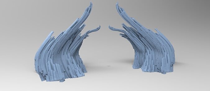 Cliff tower ring city Stones 3D model