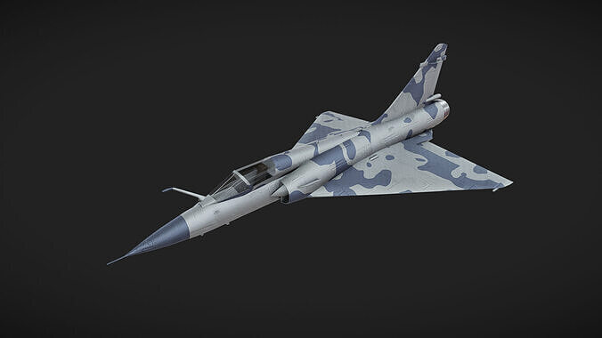 Mirage 2000 Low-poly 3D model