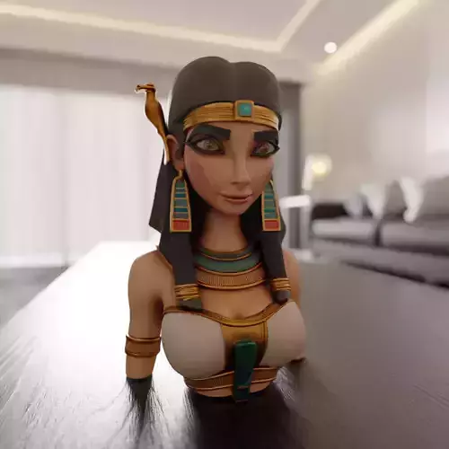 Egyptian pin-up bust