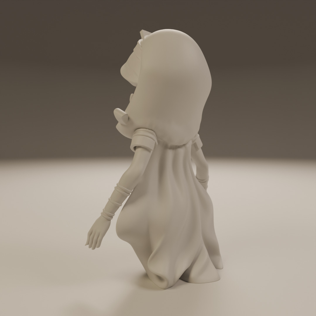 Egyptian pin-up 3D print model_6