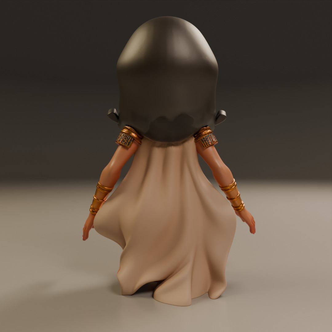 Egyptian pin-up 3D print model_11
