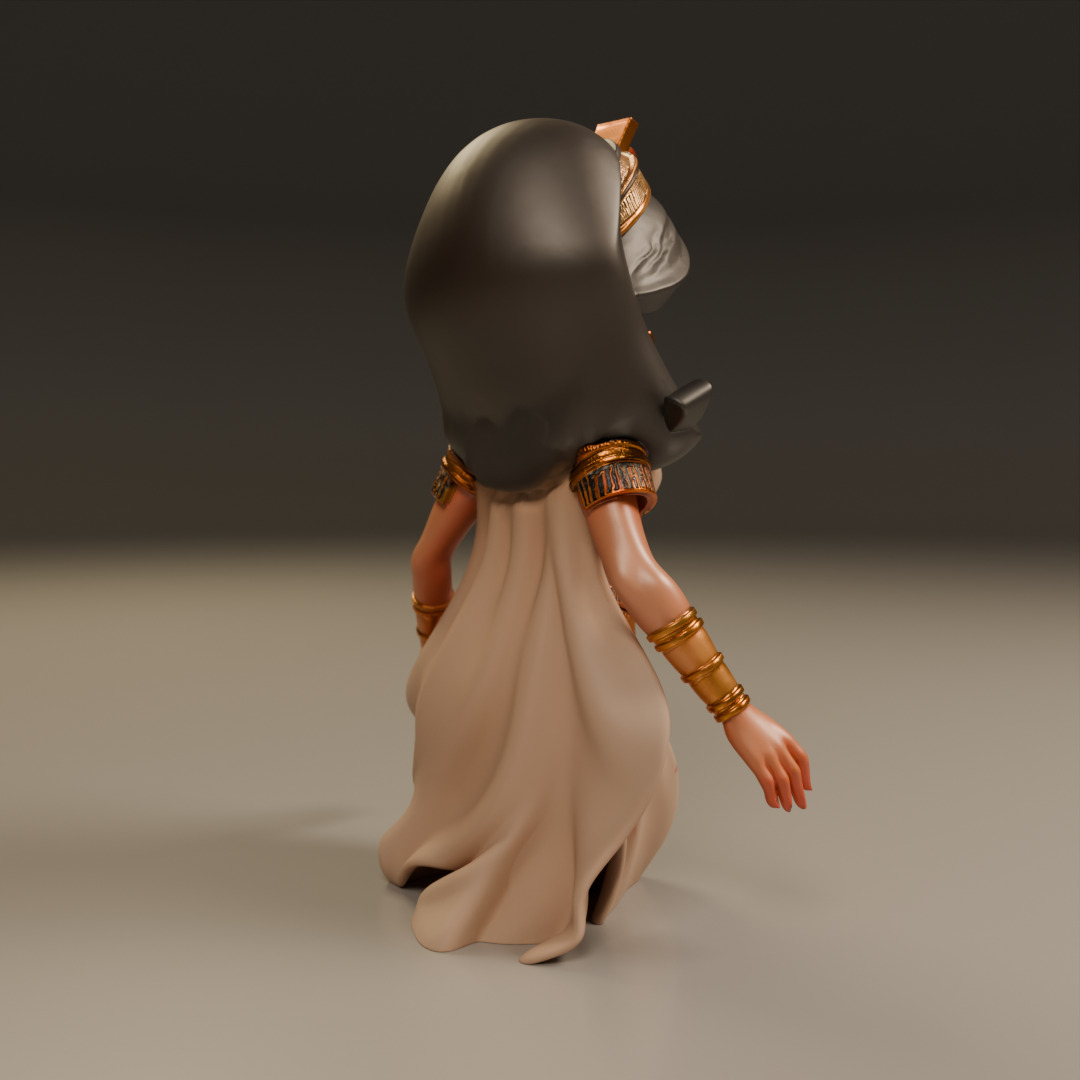 Egyptian pin-up 3D print model_15