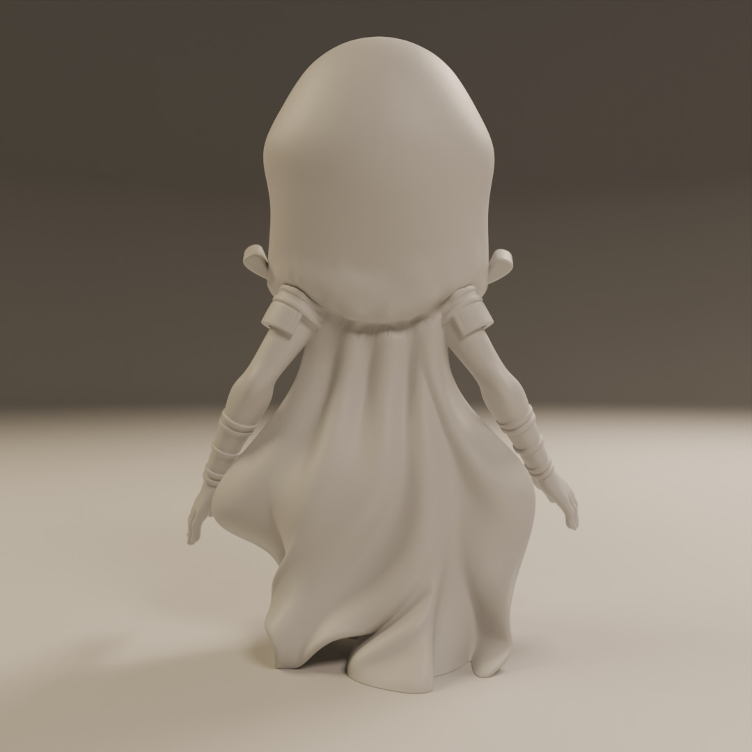 Egyptian pin-up 3D print model_3