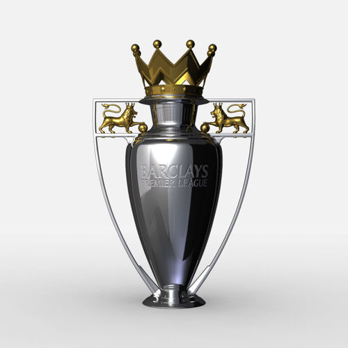 Premier League Cup Trophy 3D model
