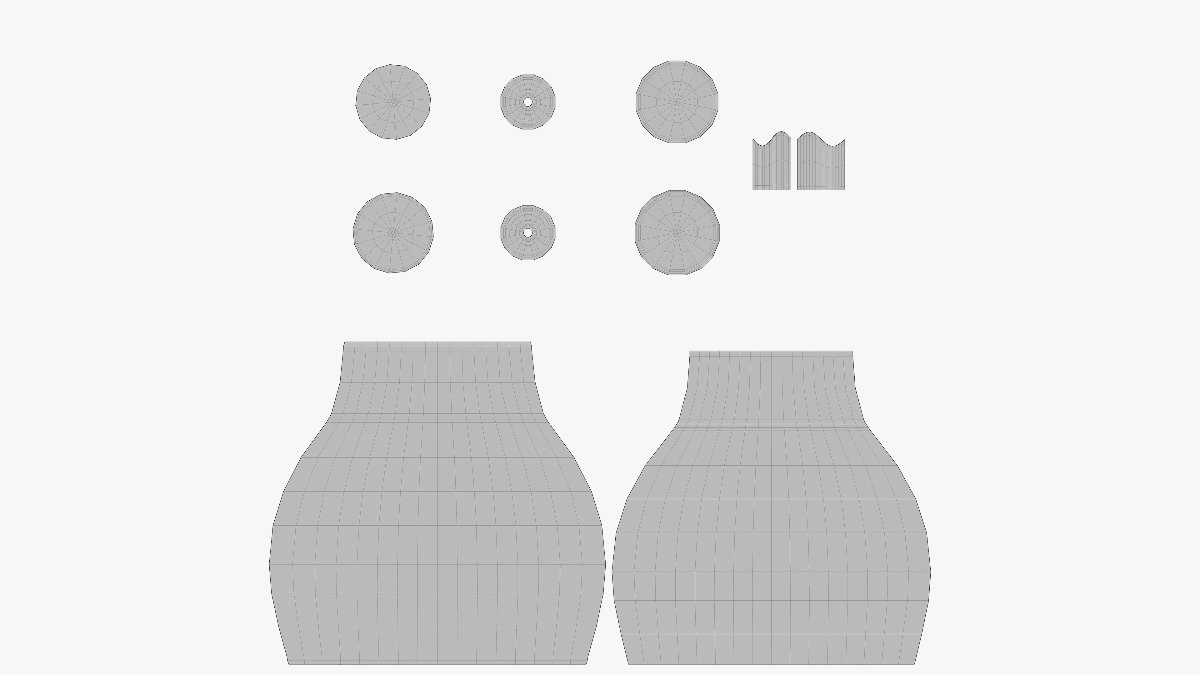 Oil and Vinegar Wide Low-poly 3D model_8