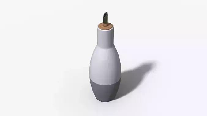 Oil and Vinegar Wide Low-poly 3D model Oil and Vinegar Wide Low-poly 3D model