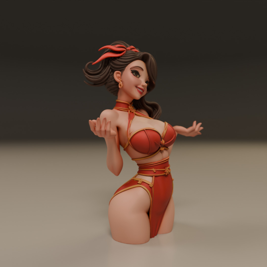 pin-up 3D print model_12