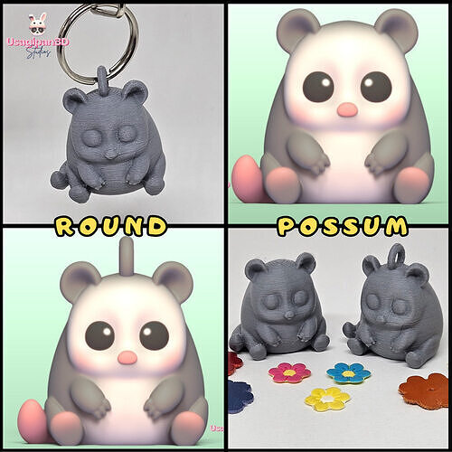 Round Possum  3D print model
