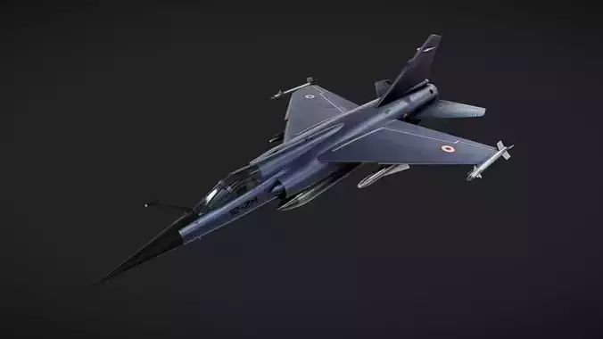 Mirage F1 Low-poly 3D model
