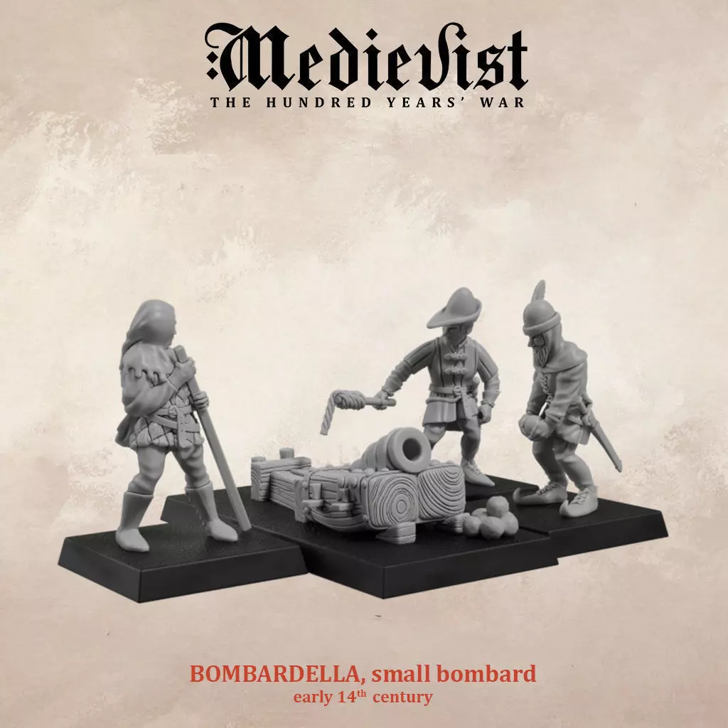 Bombardella small medieval cannon 3D print model