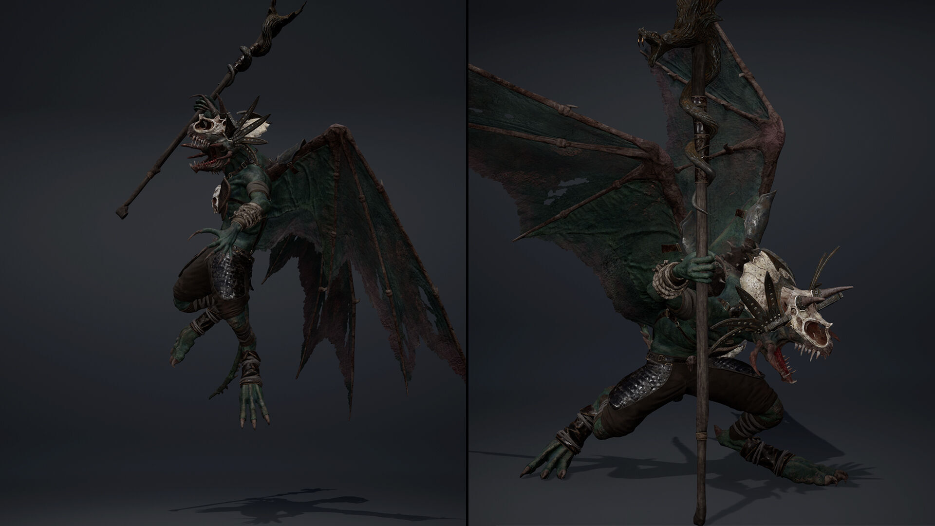 Venom Mage ArmWing Low-poly 3D model_11