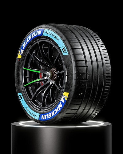 MICHELIN Pilot Sport Hypercar GTP 34 71 18 W 3D model