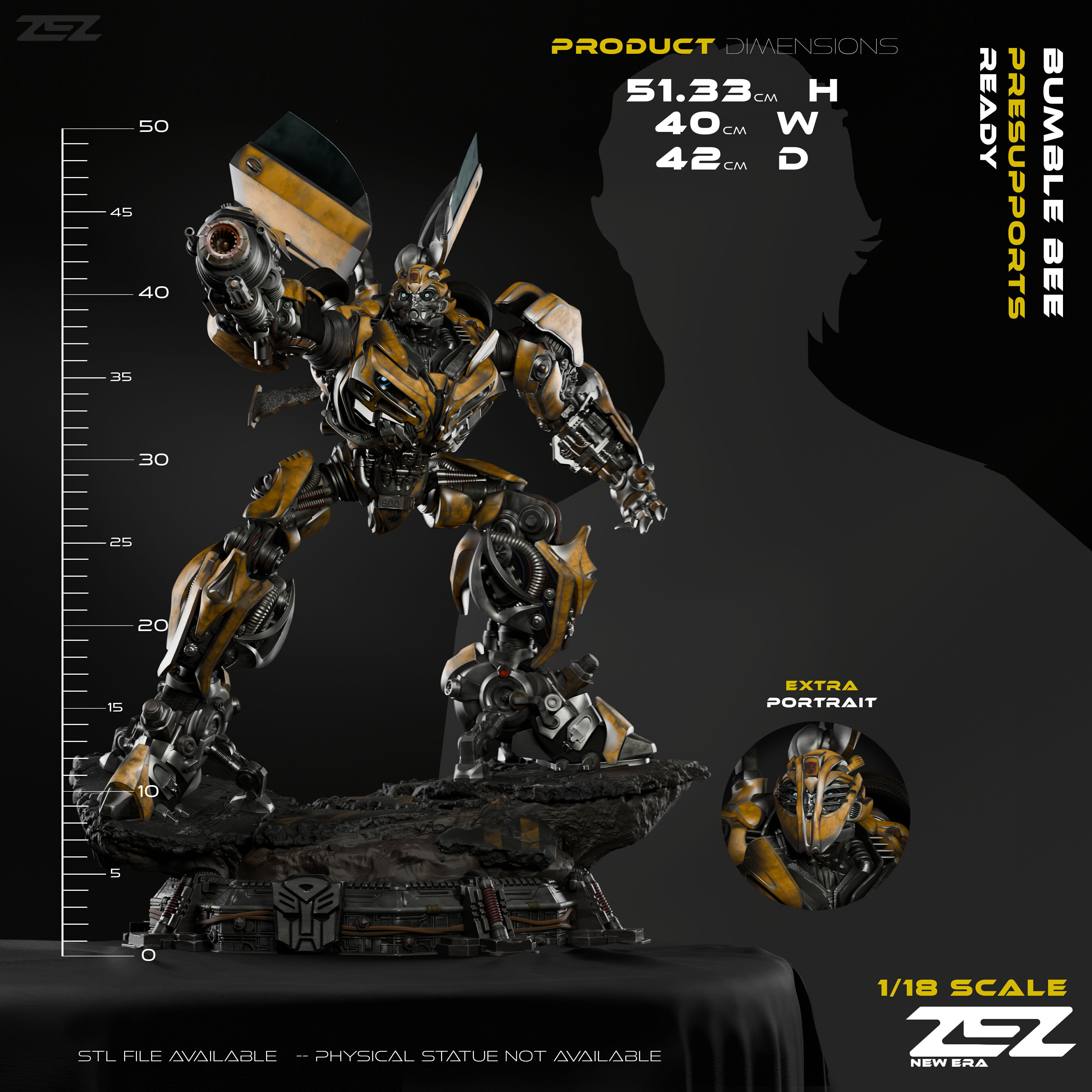 Bumblebee - STL 3D print model_12