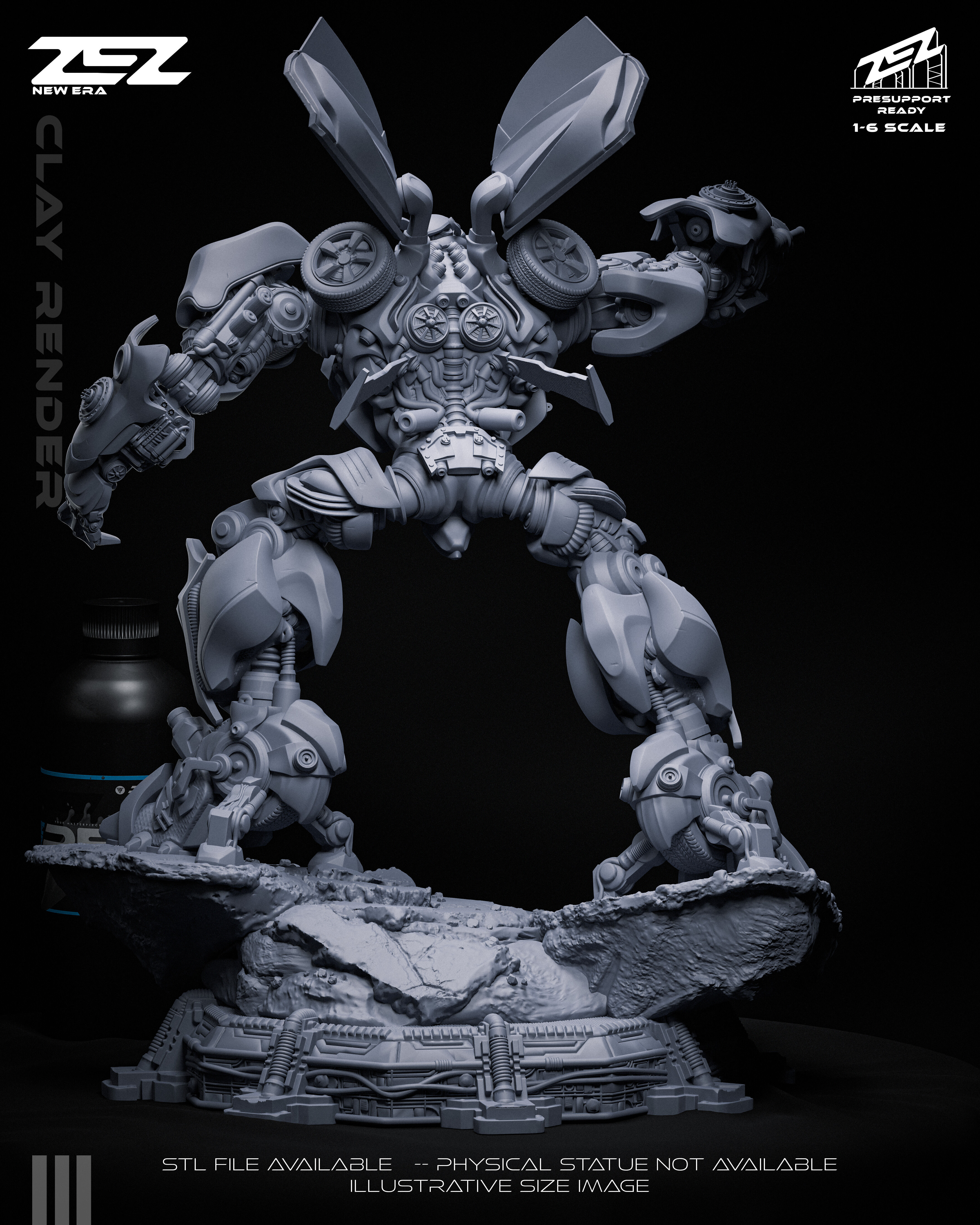Bumblebee - STL 3D print model_11