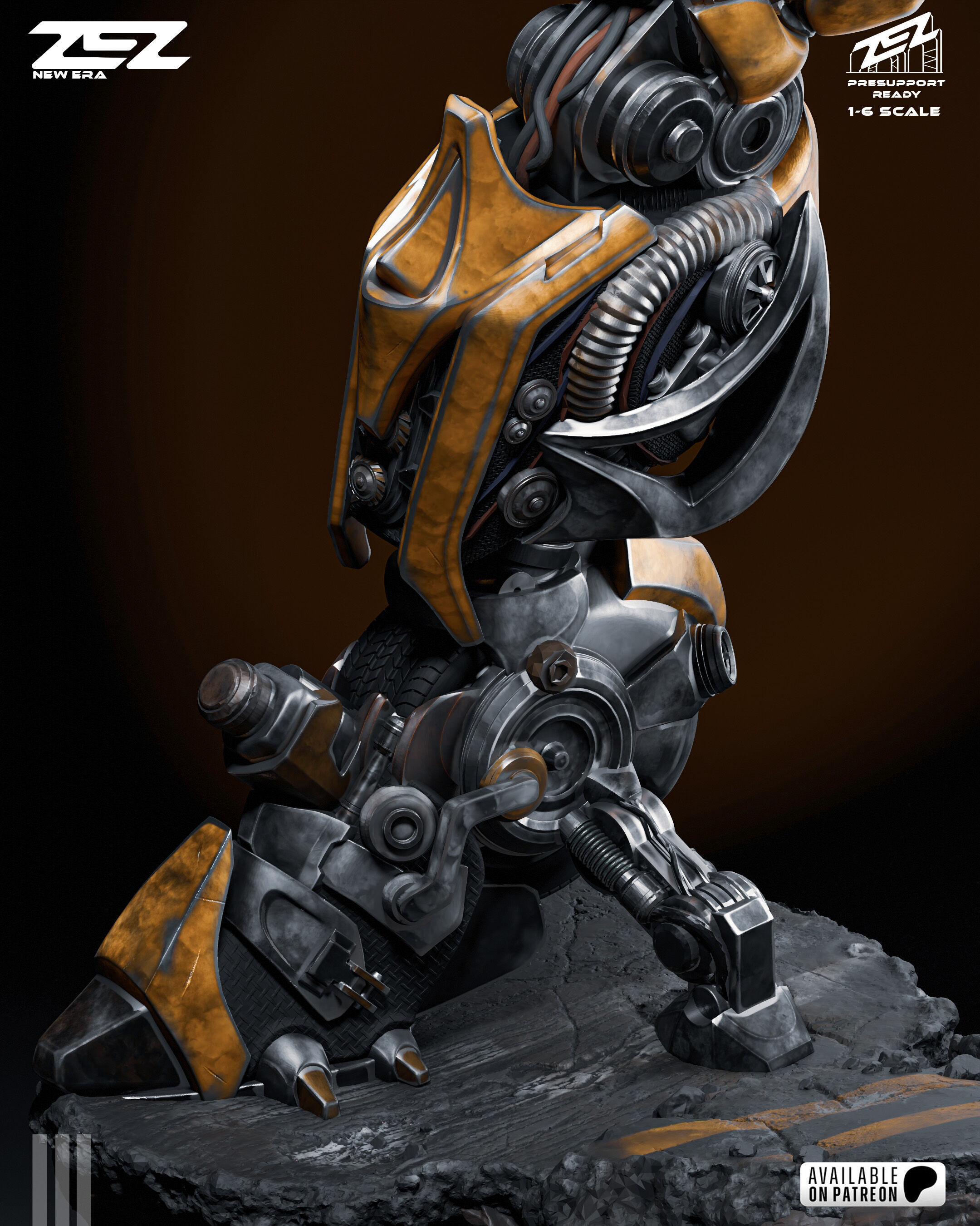 Bumblebee - STL 3D print model_7
