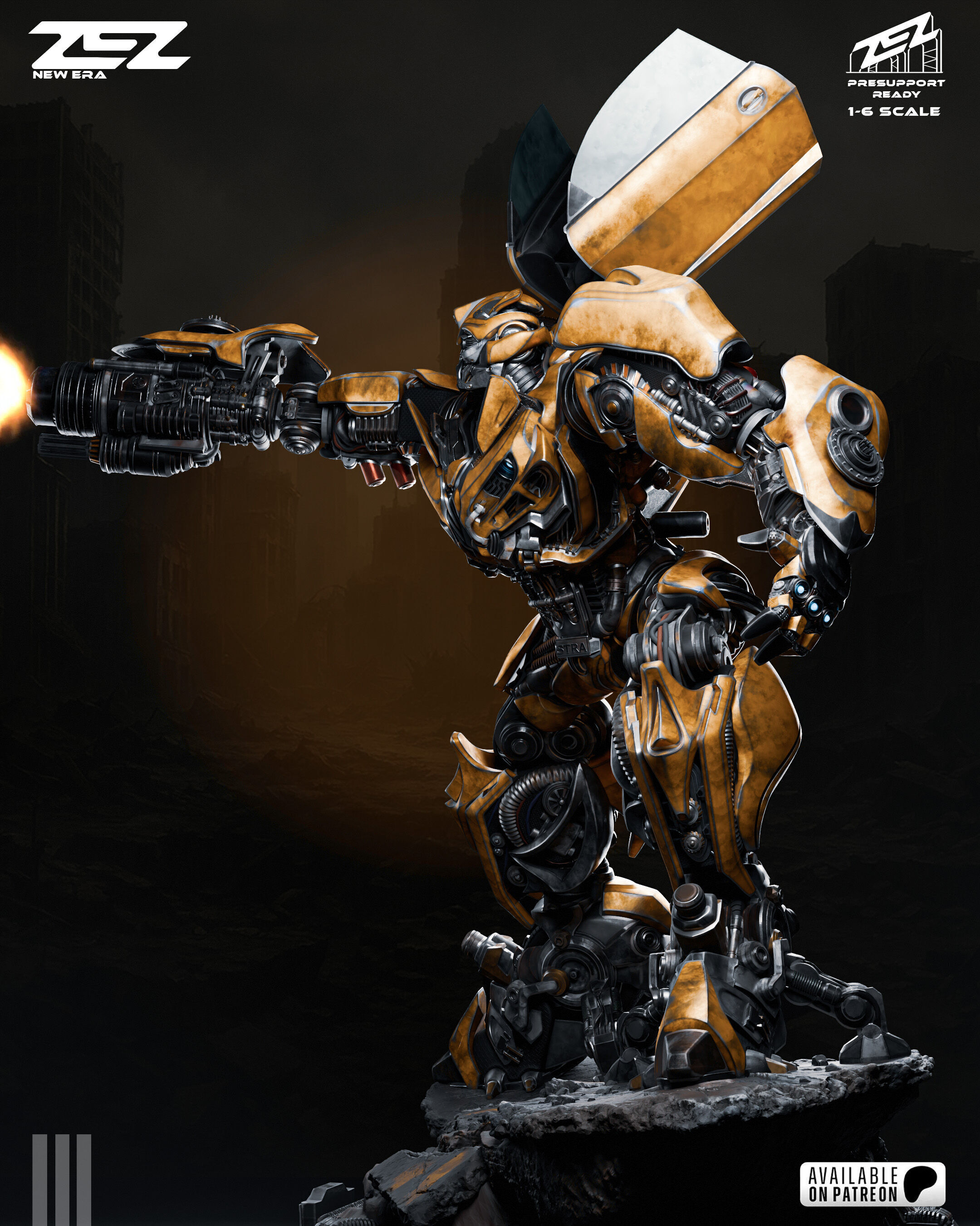 Bumblebee - STL 3D print model_4