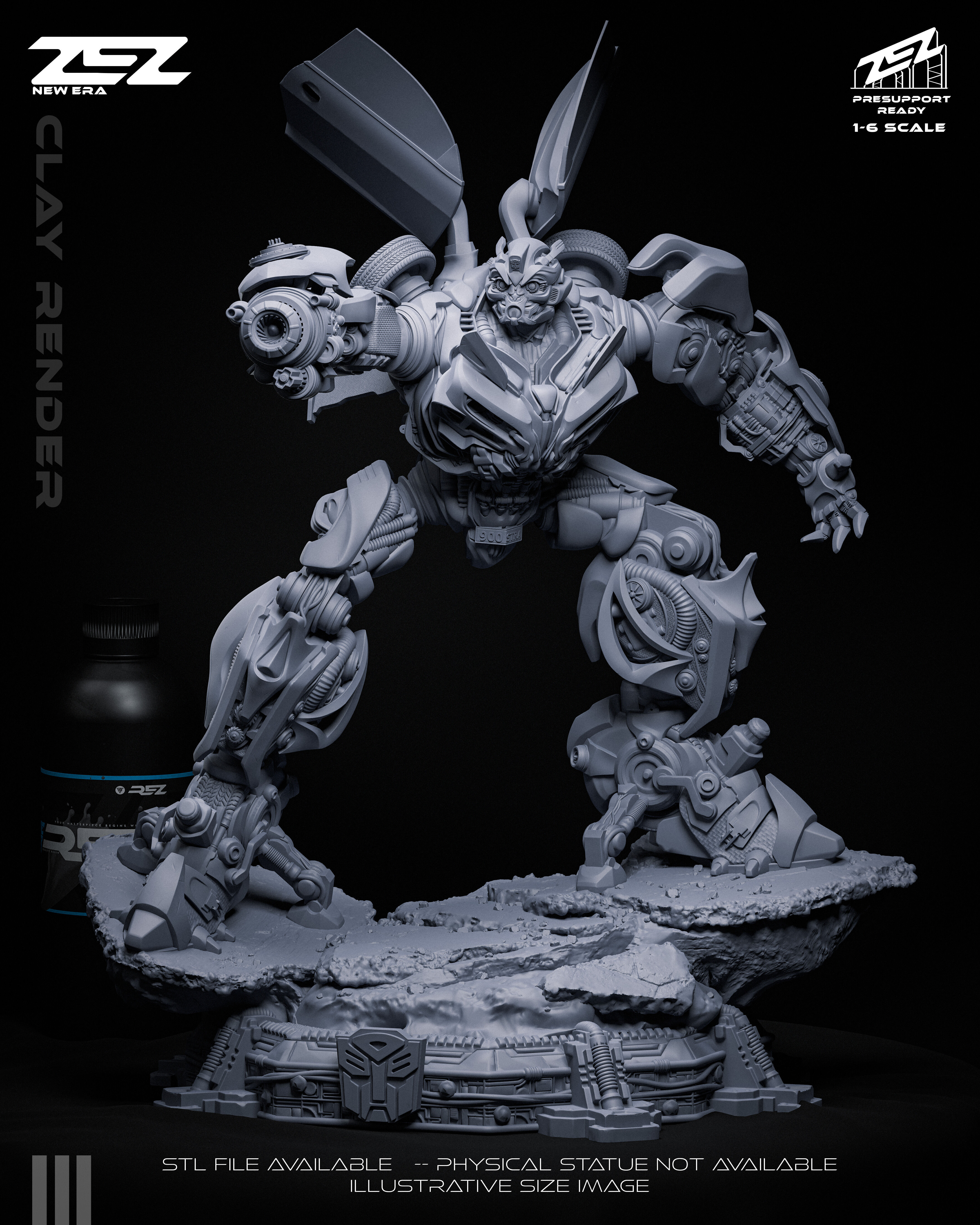 Bumblebee - STL 3D print model_10