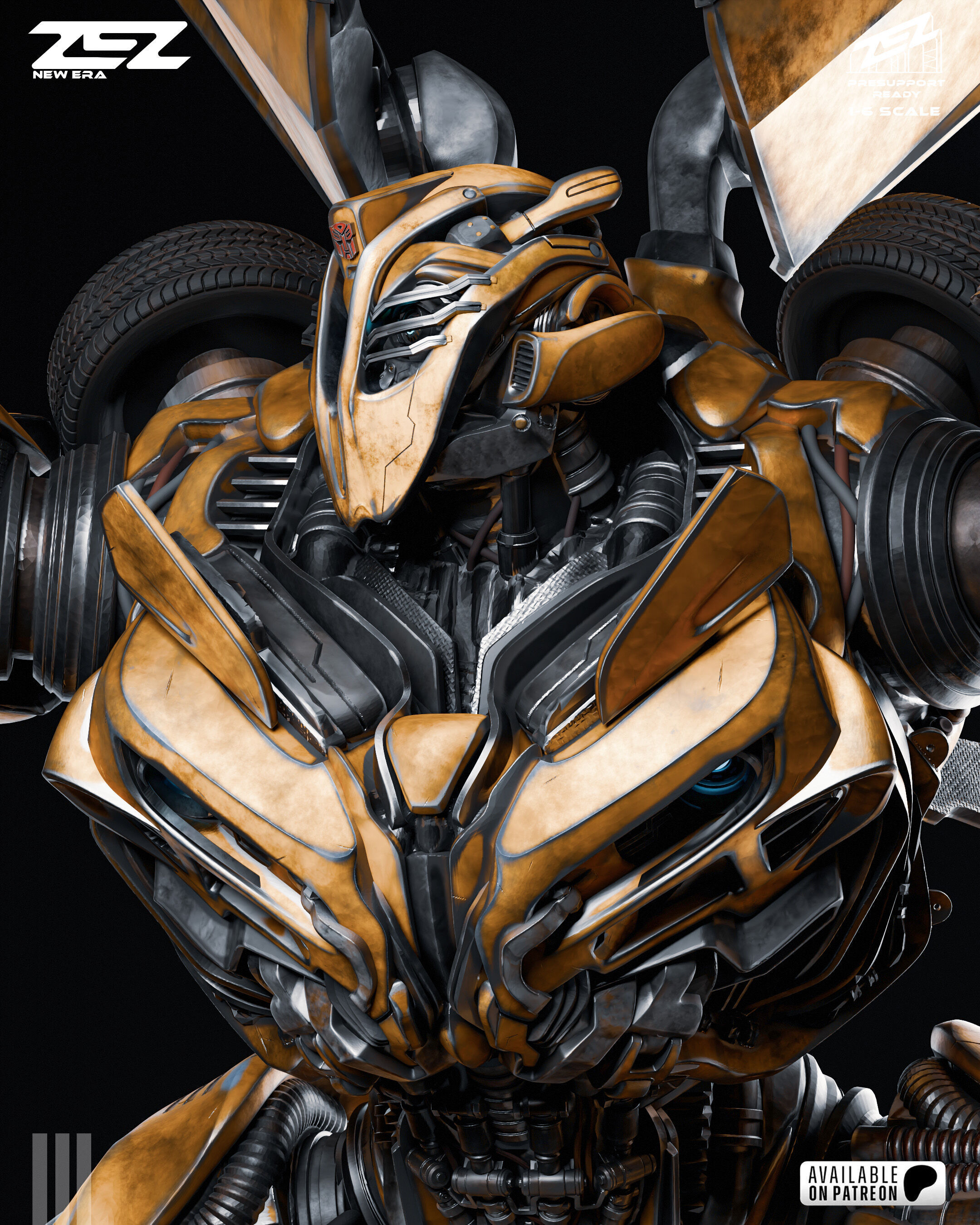 Bumblebee - STL 3D print model_5