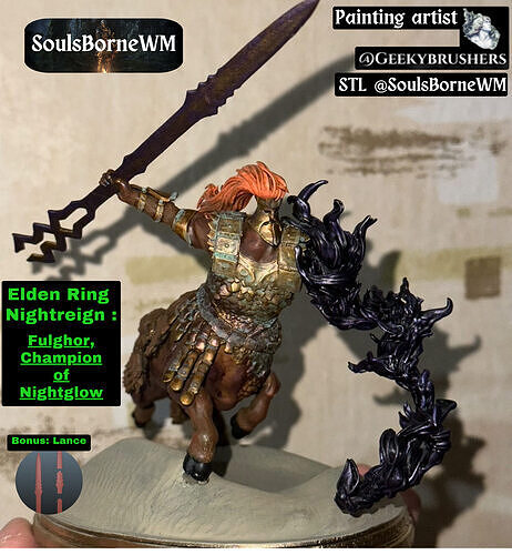 Elden Ring Nightreign  Fulghor Champion of Nightglow bonus 3D print model