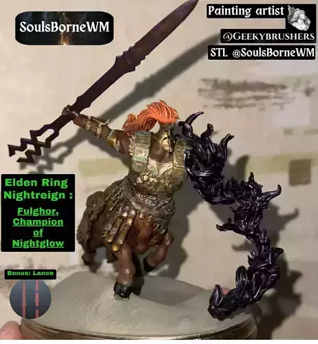 Elden Ring Nightreign  Fulghor Champion of Nightglow bonus 3D print model
