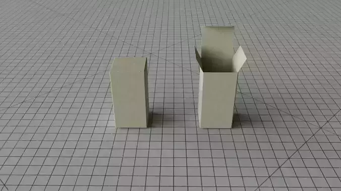 Paper Box Mockup Cuboid