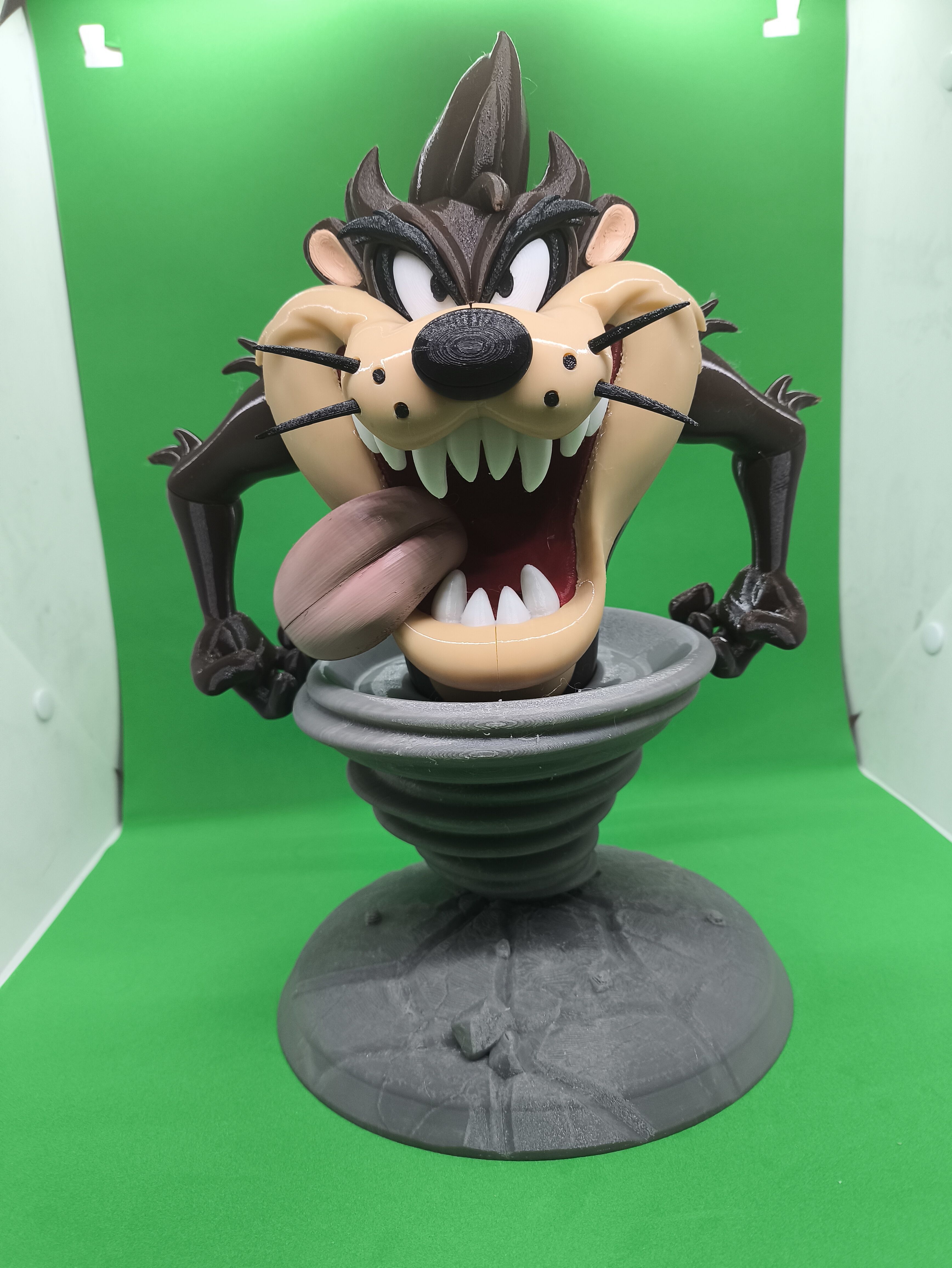 Tasmanian Devil with Tornado MULTIPARTS AND 3MF 3D print model_4