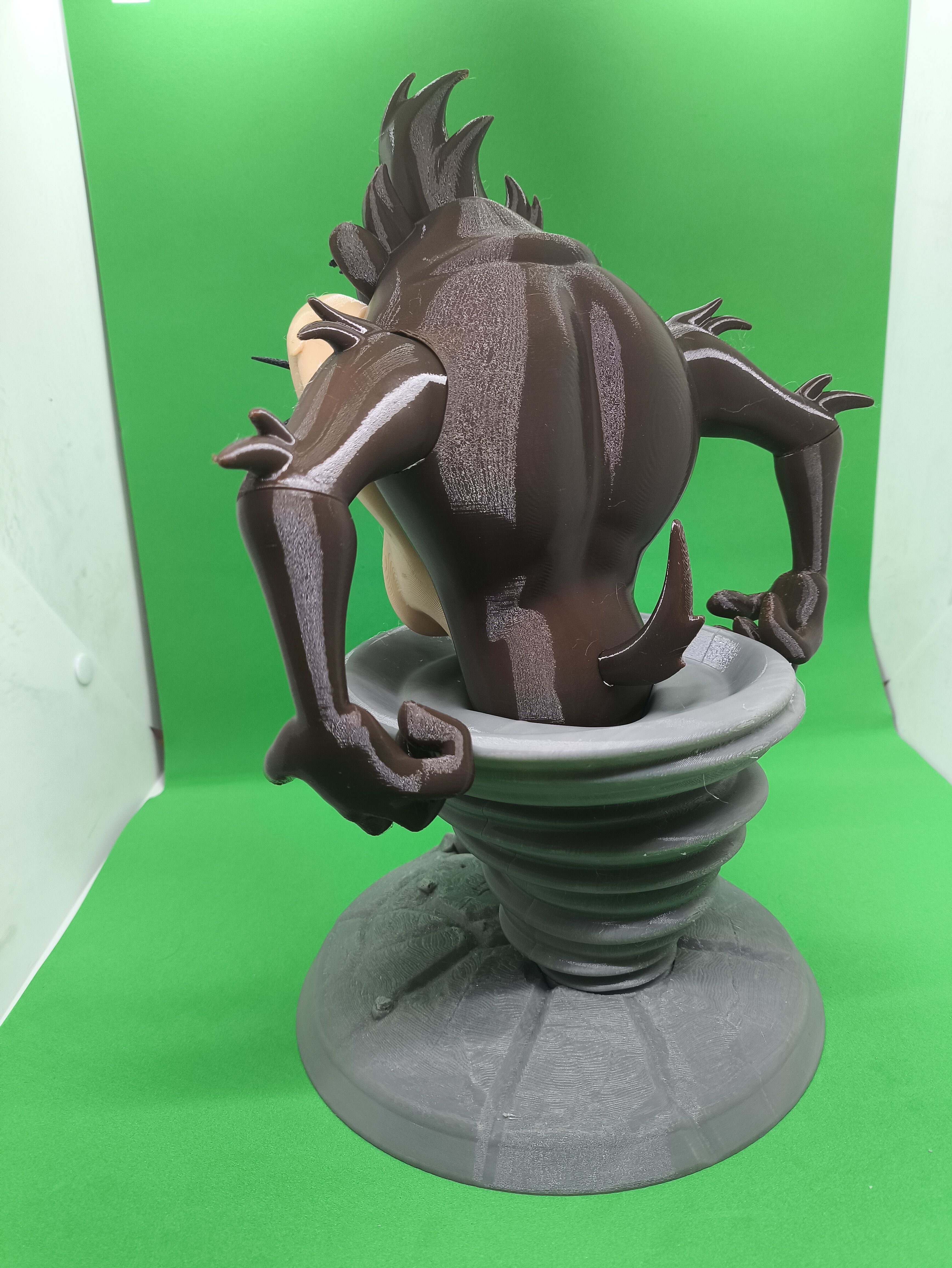 Tasmanian Devil with Tornado MULTIPARTS AND 3MF 3D print model_7