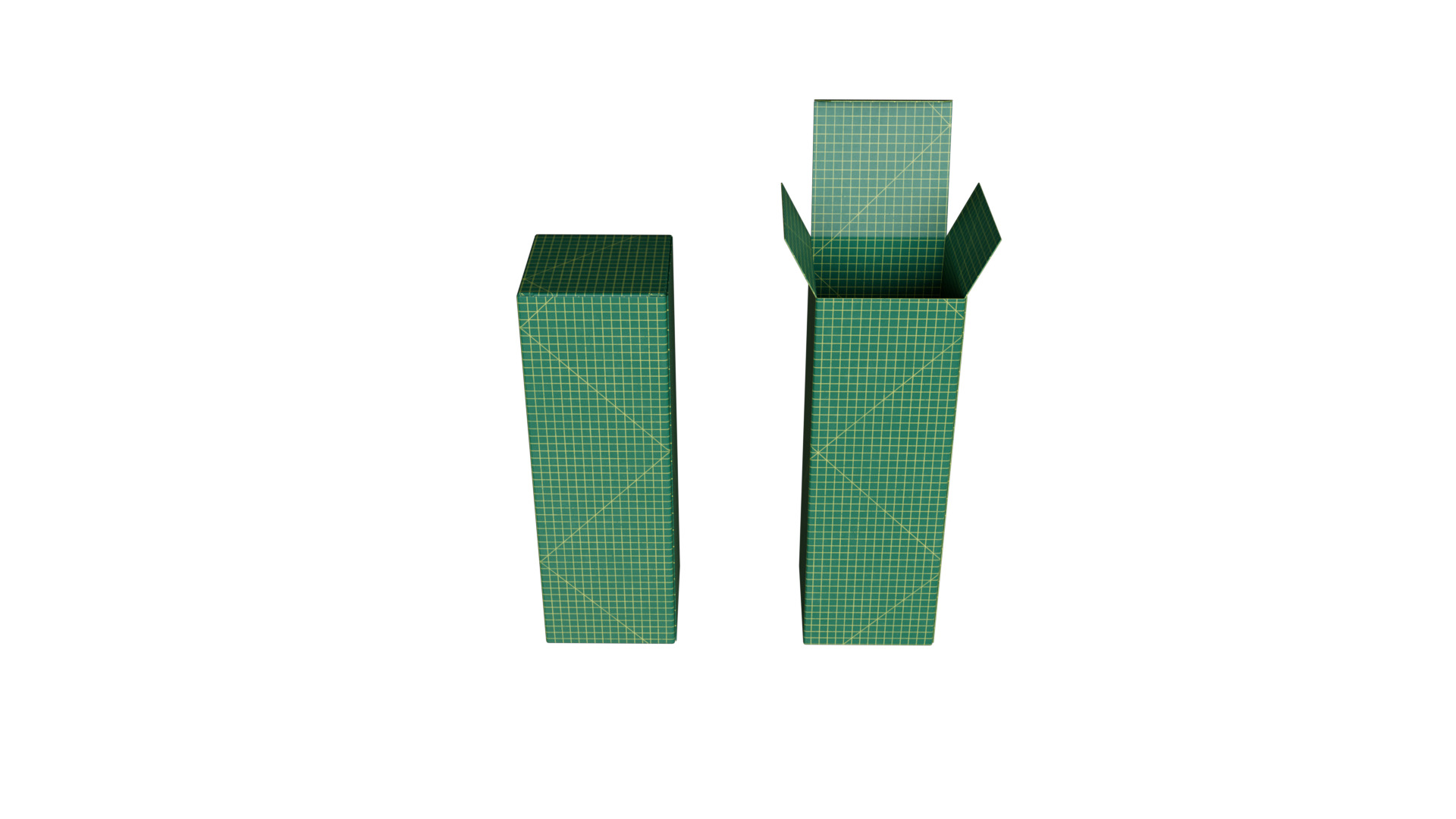 Paper Box Clamshell 3D model_5