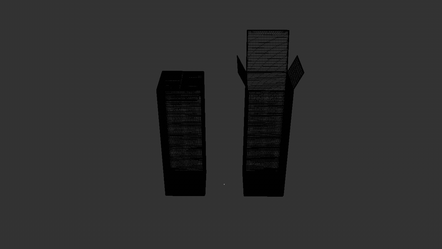 Paper Box Clamshell 3D model_4