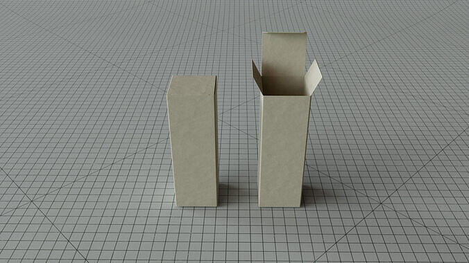 Paper Box Clamshell 3D model