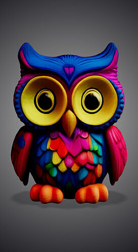 Fairytale Owl 3D model
