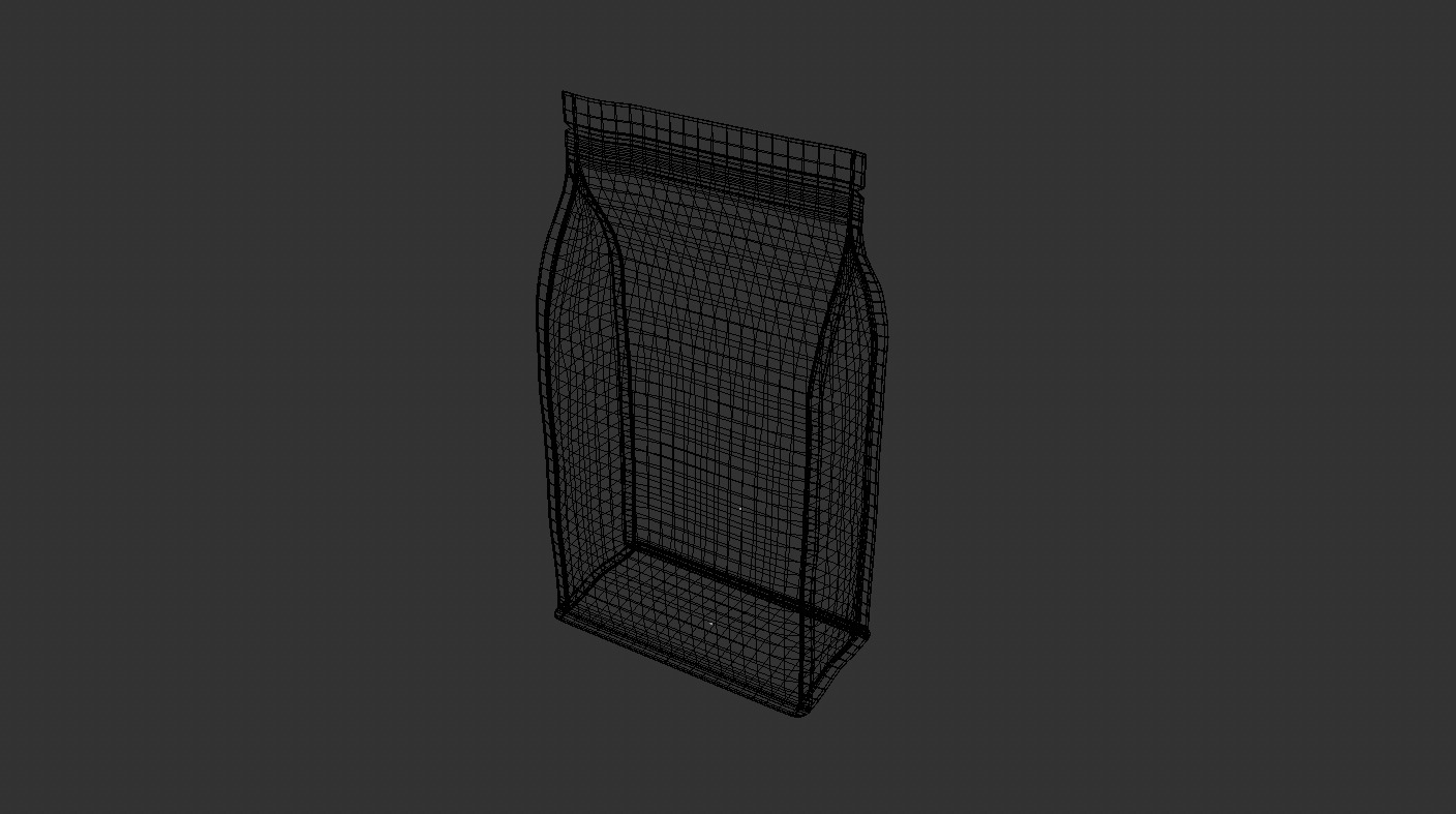 Pouch Bag Expandable 3D model_4