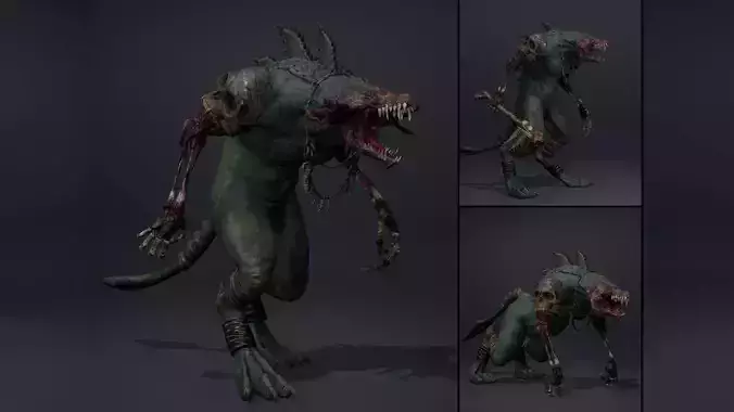 Venomclaw Damage Brutal Low-poly 3D model