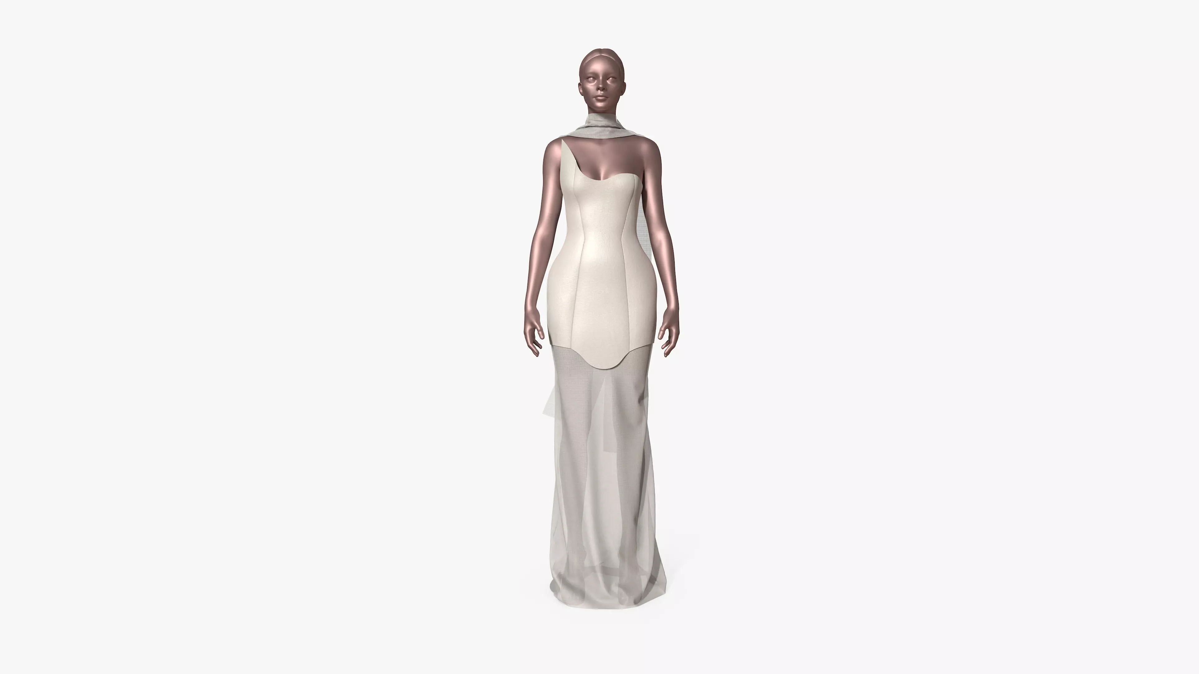 Dress Elegant 3D model