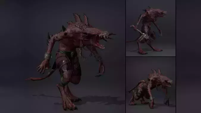 Venomclaw Spicky Low-poly 3D model