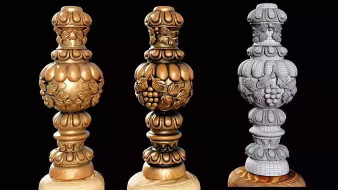 Classic Ornamental Pillar 3D model