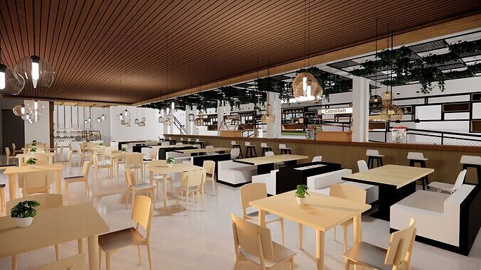3d Cafe and boutique skp 3D print model