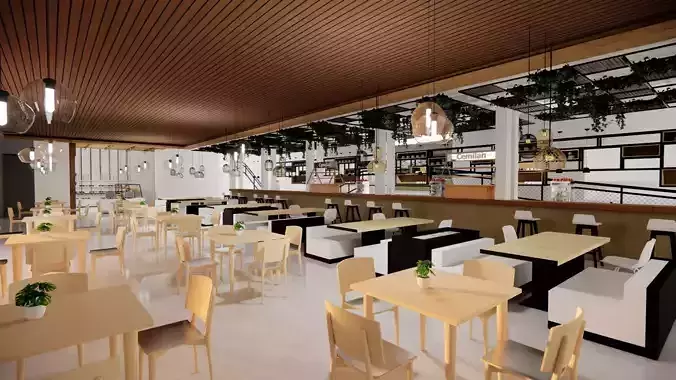 3d Cafe and boutique skp