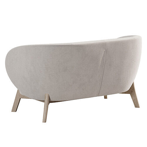 Tilar straight sofa 3D model 3