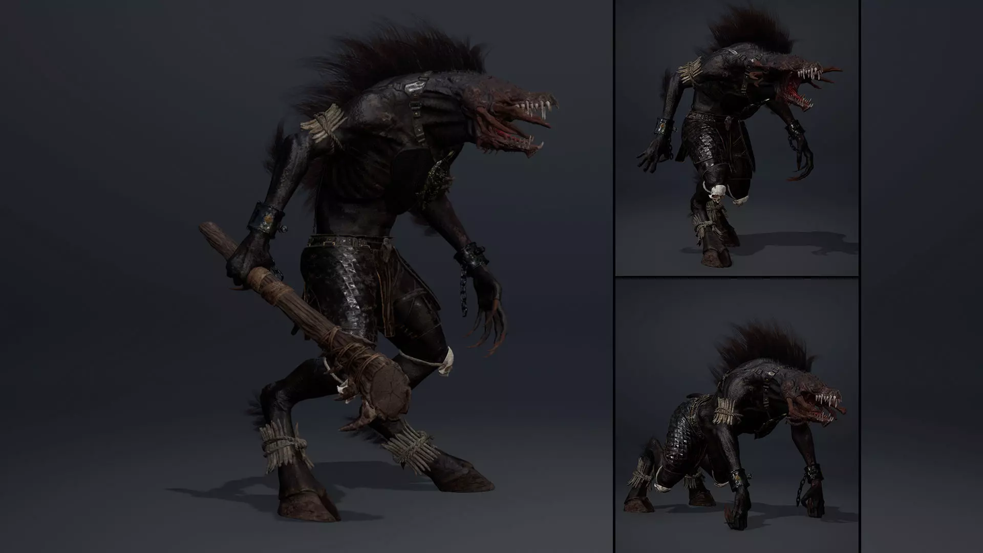 Venom Barbarian Arm2 Low-poly 3D model