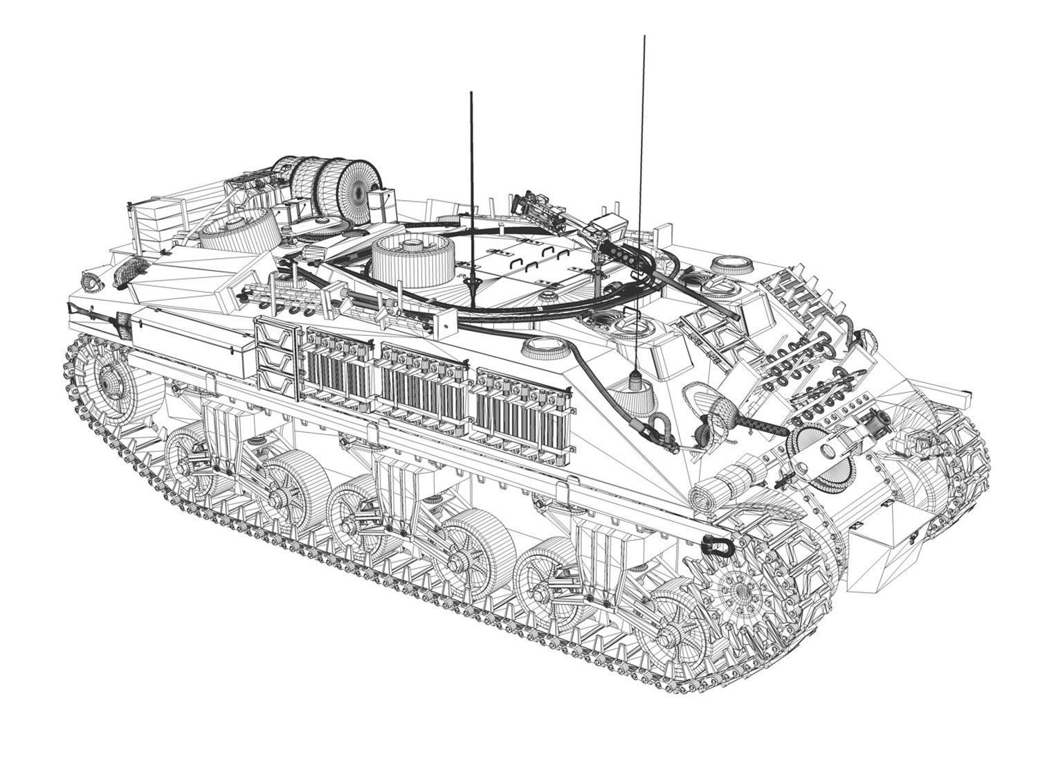 M4 Sherman ARV MK I - 151083 3D model_11