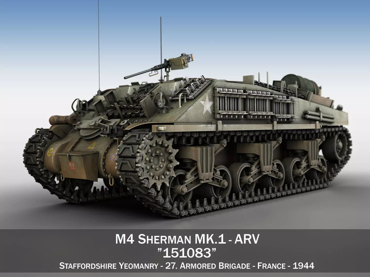 M4 Sherman ARV MK I - 151083 3D model_0