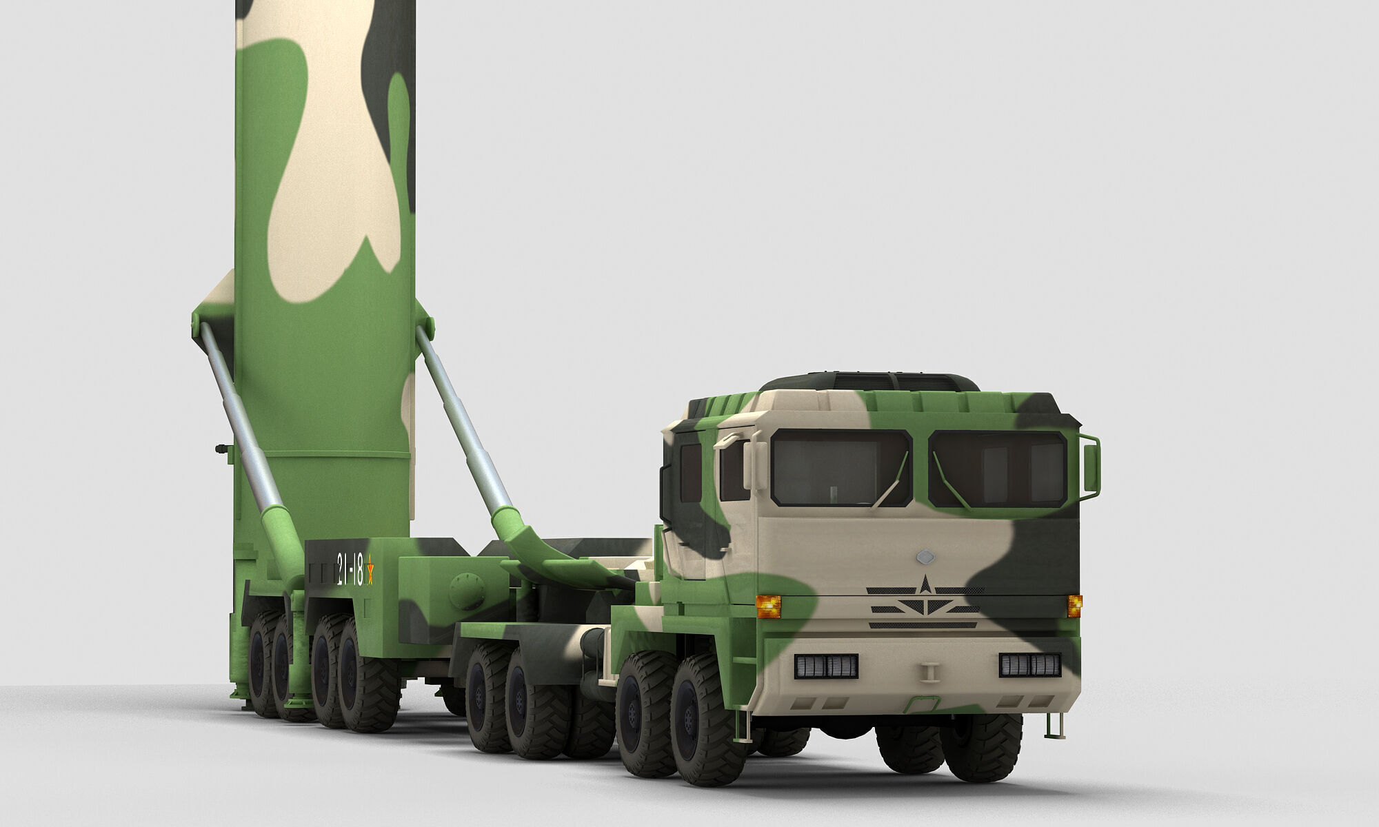 PLA DF-31 Missile 3D model_10