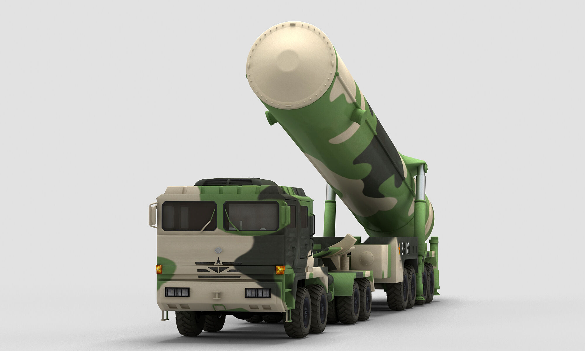 PLA DF-31 Missile 3D model_9