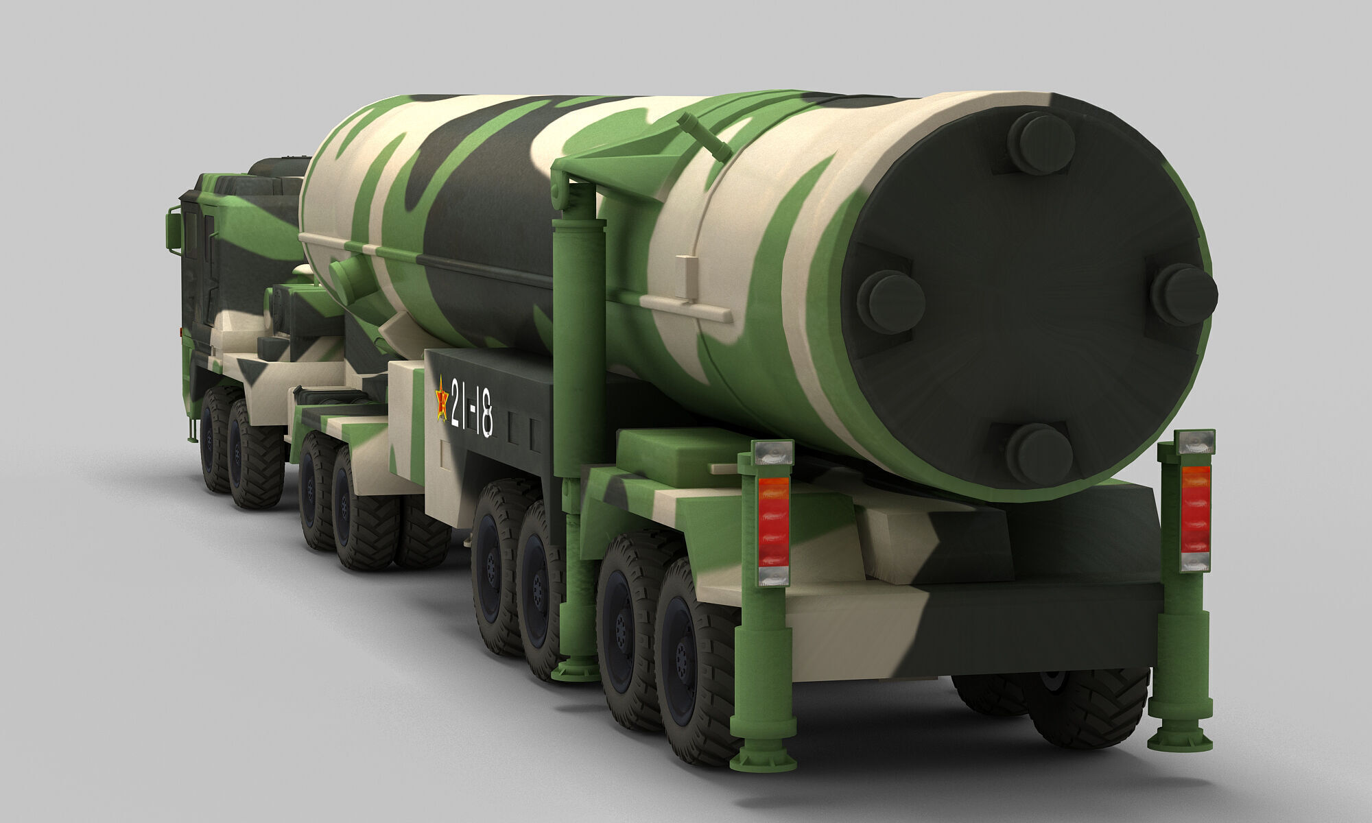 PLA DF-31 Missile 3D model_4
